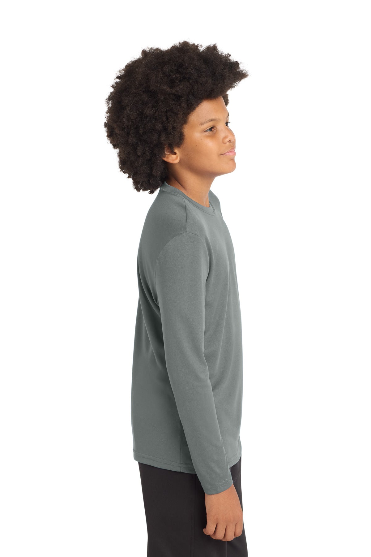 GyConcrete Sport-Tek Youth Long Sleeve PosiCharge Competitor Tee. YST350LS