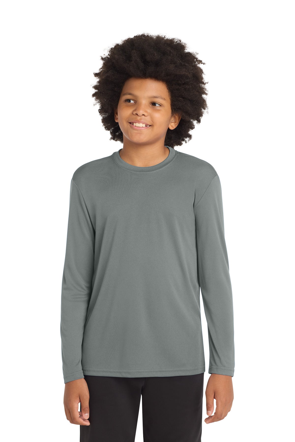 GyConcrete Sport-Tek Youth Long Sleeve PosiCharge Competitor Tee. YST350LS