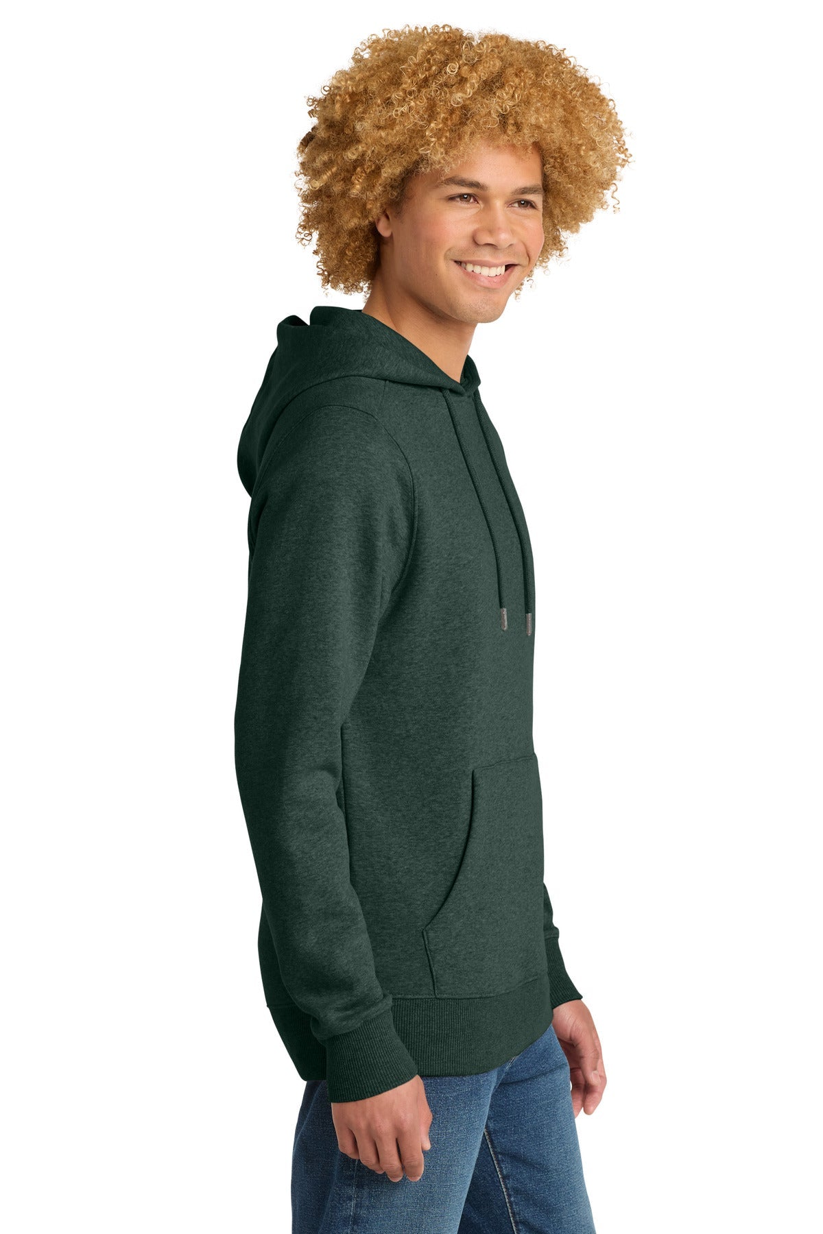He Forest Grn District Perfect Weight Fleece Hoodie DT1101