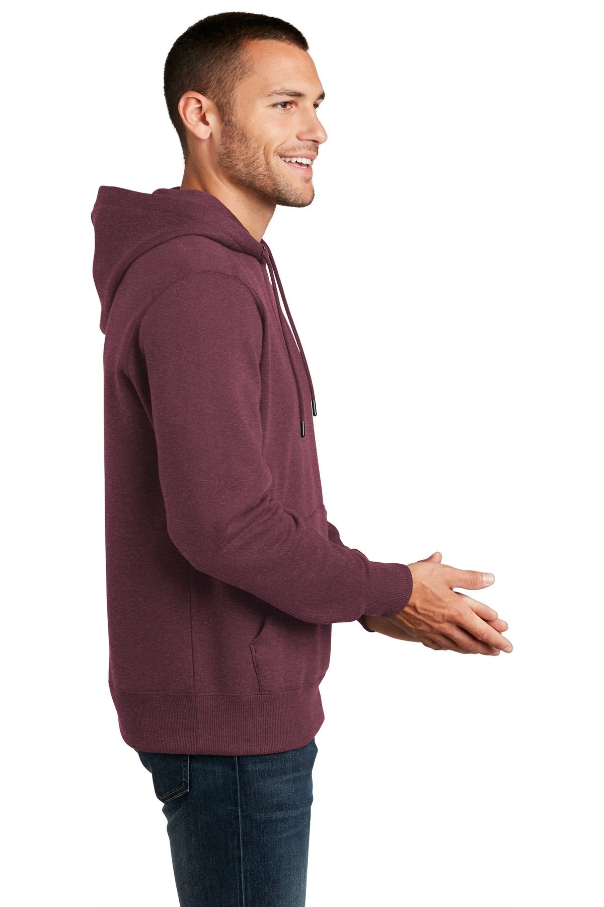 He Loganberry District Perfect Weight Fleece Hoodie DT1101