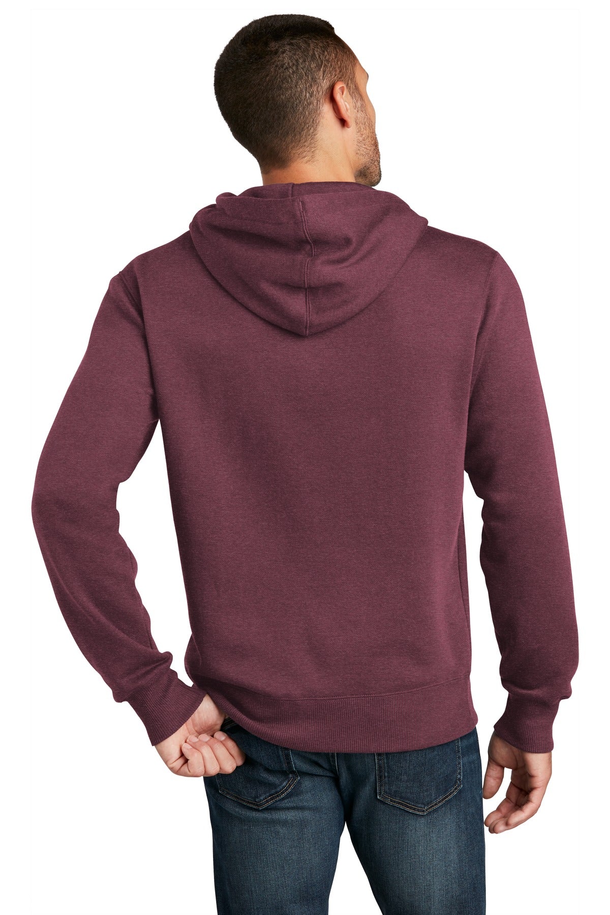 He Loganberry District Perfect Weight Fleece Hoodie DT1101