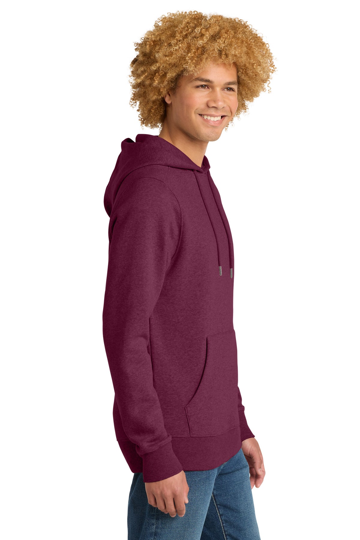 He Loganberry District Perfect Weight Fleece Hoodie DT1101