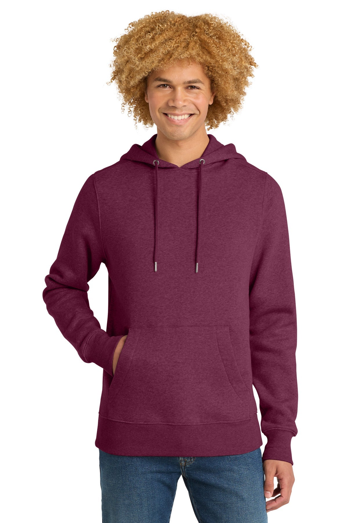 He Loganberry District Perfect Weight Fleece Hoodie DT1101