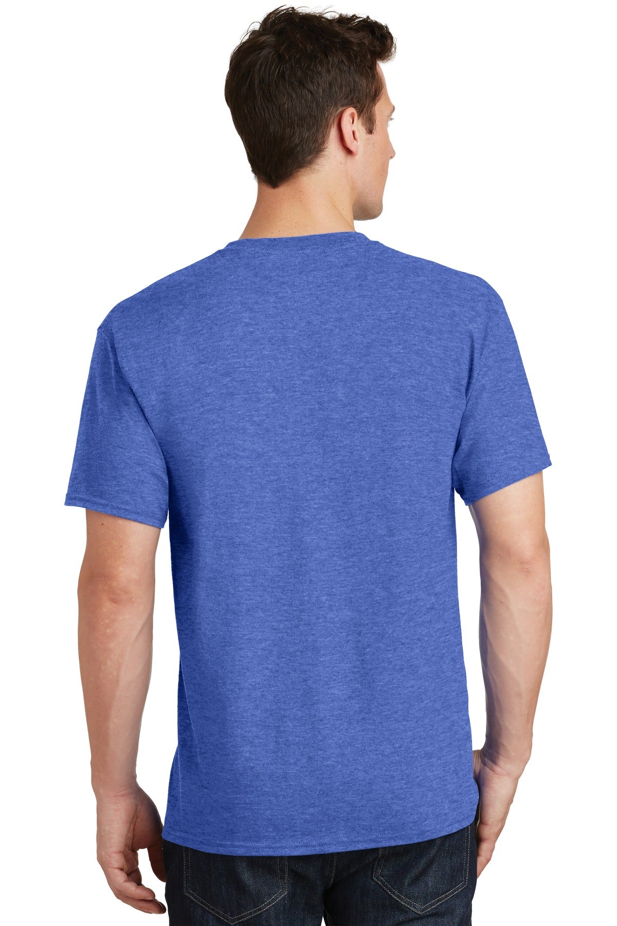 Heather Royal Port & Co Tall Core Cotton Tee PC54T