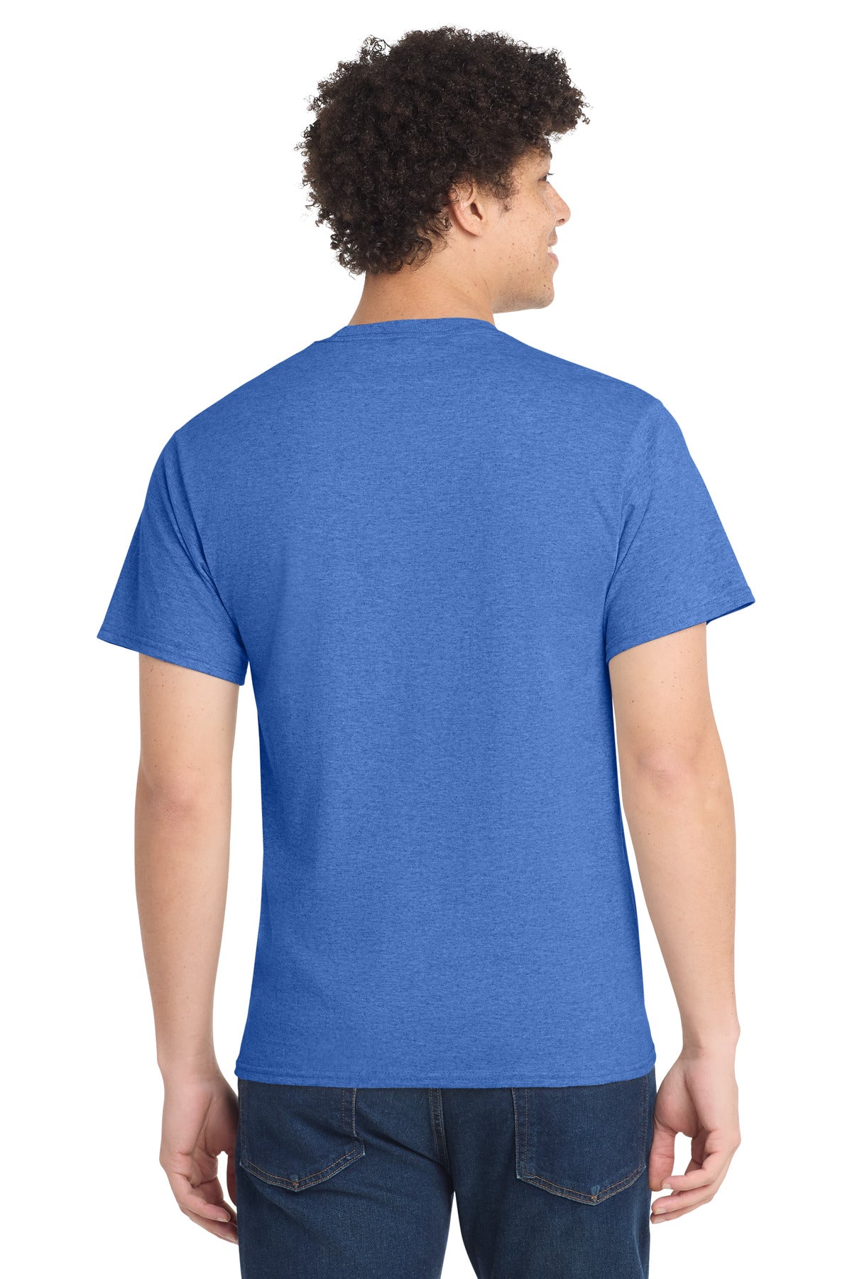 Heather Royal Port & Co Tall Core Cotton Tee PC54T