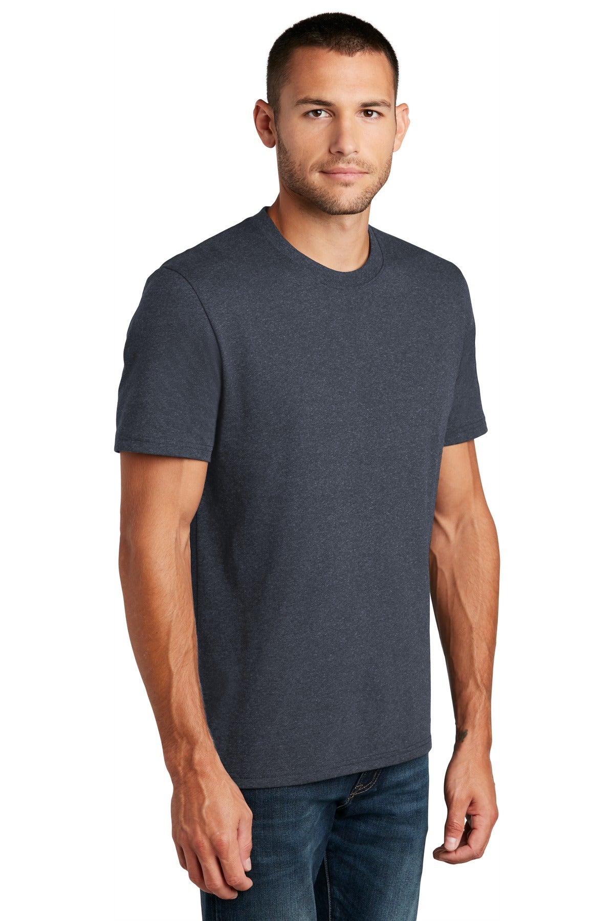Heathered Navy District Re-Tee DT8000