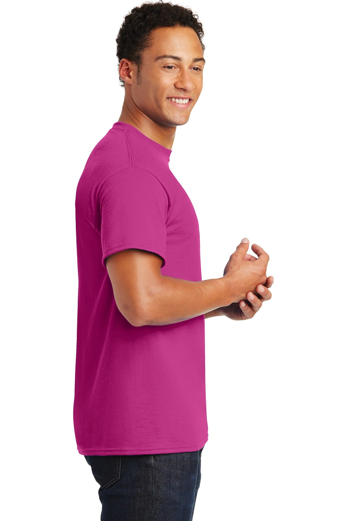 Heliconia Gildan DryBlend 50 Cotton/50 Poly T-Shirt. 8000
