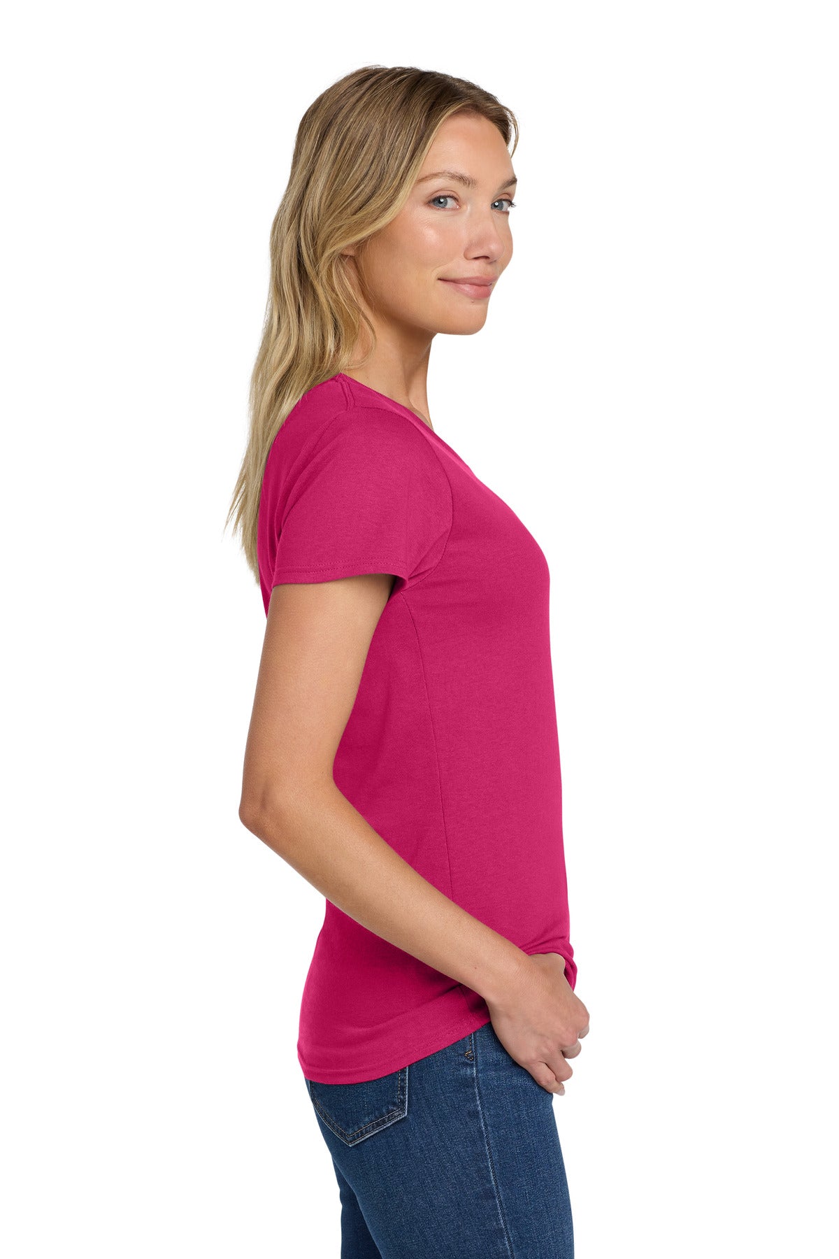Heliconia Gildan Women's Heavy Cotton 100% Cotton T-Shirt. 5000L