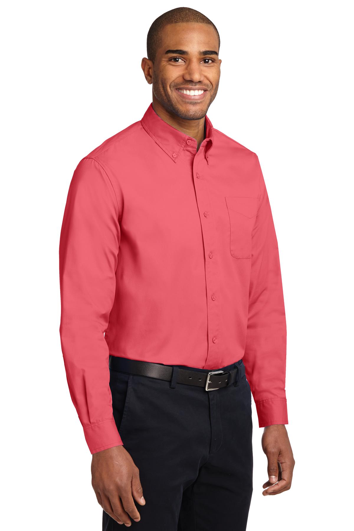 Hibiscus Port Authority Long Sleeve Easy Care Shirt S608