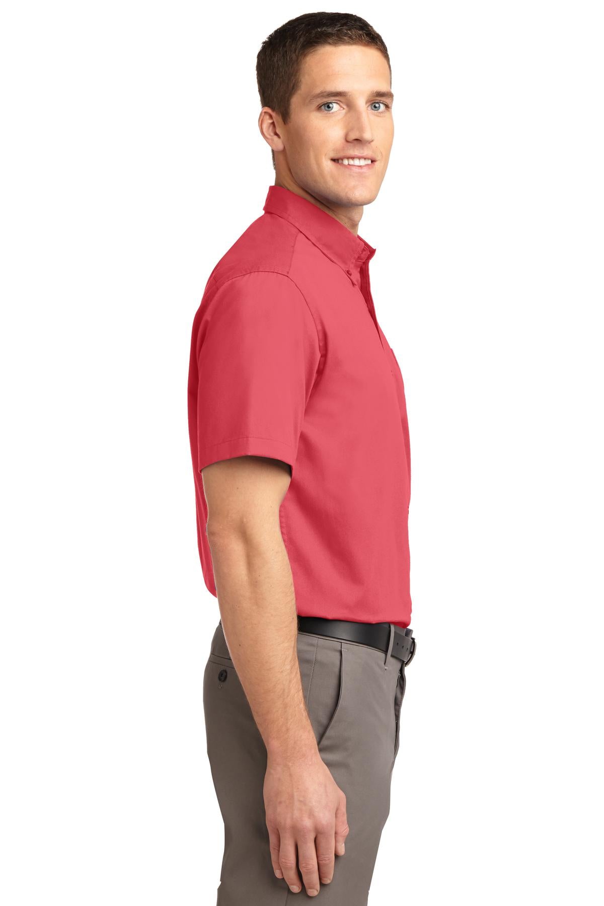 Hibiscus Port Authority Short Sleeve Easy Care Shirt. S508