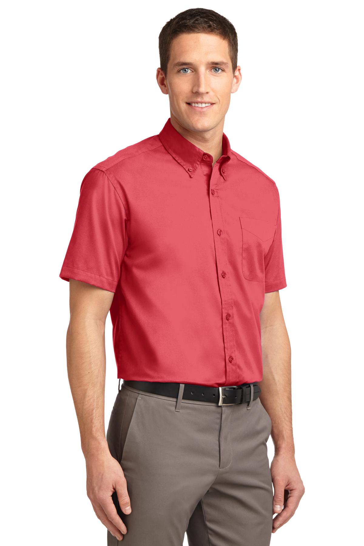 Hibiscus Port Authority Short Sleeve Easy Care Shirt. S508
