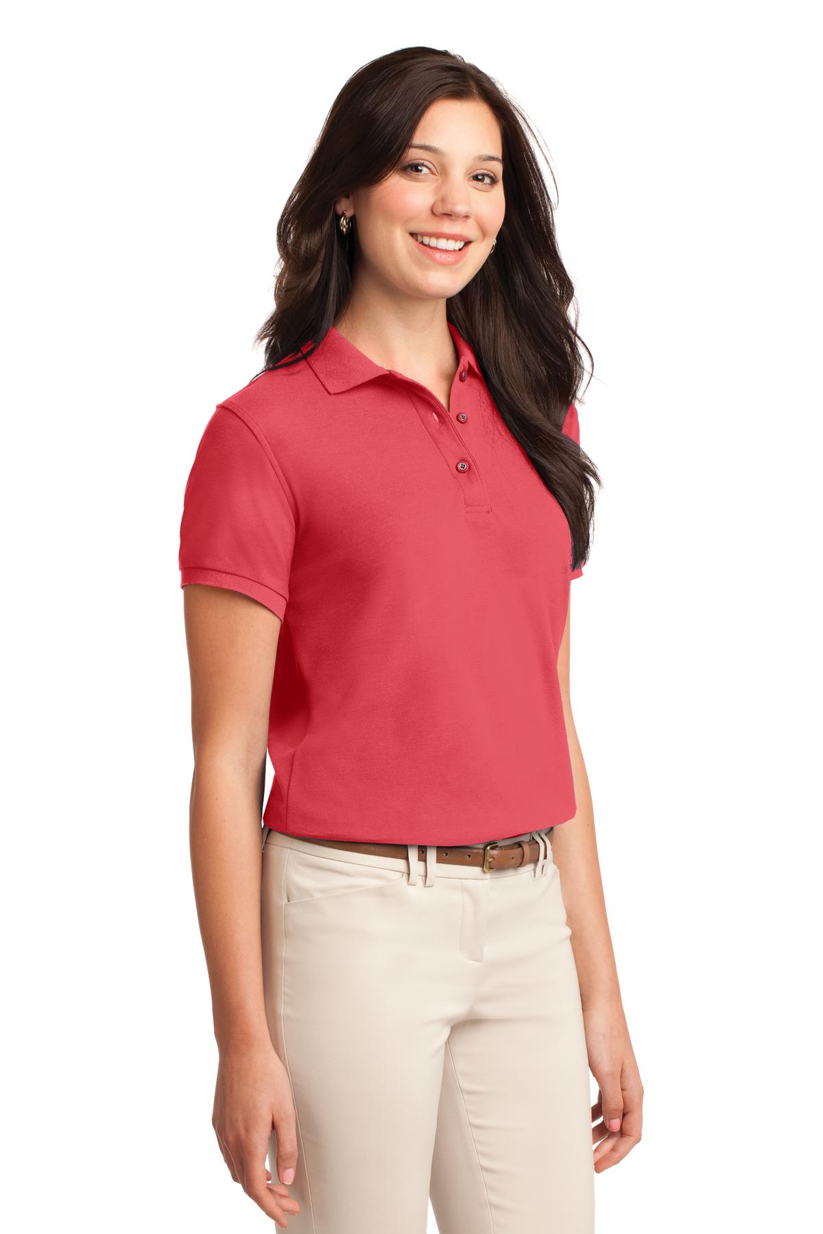 Hibiscus Port Authority Women's Silk Touch Polo. L500