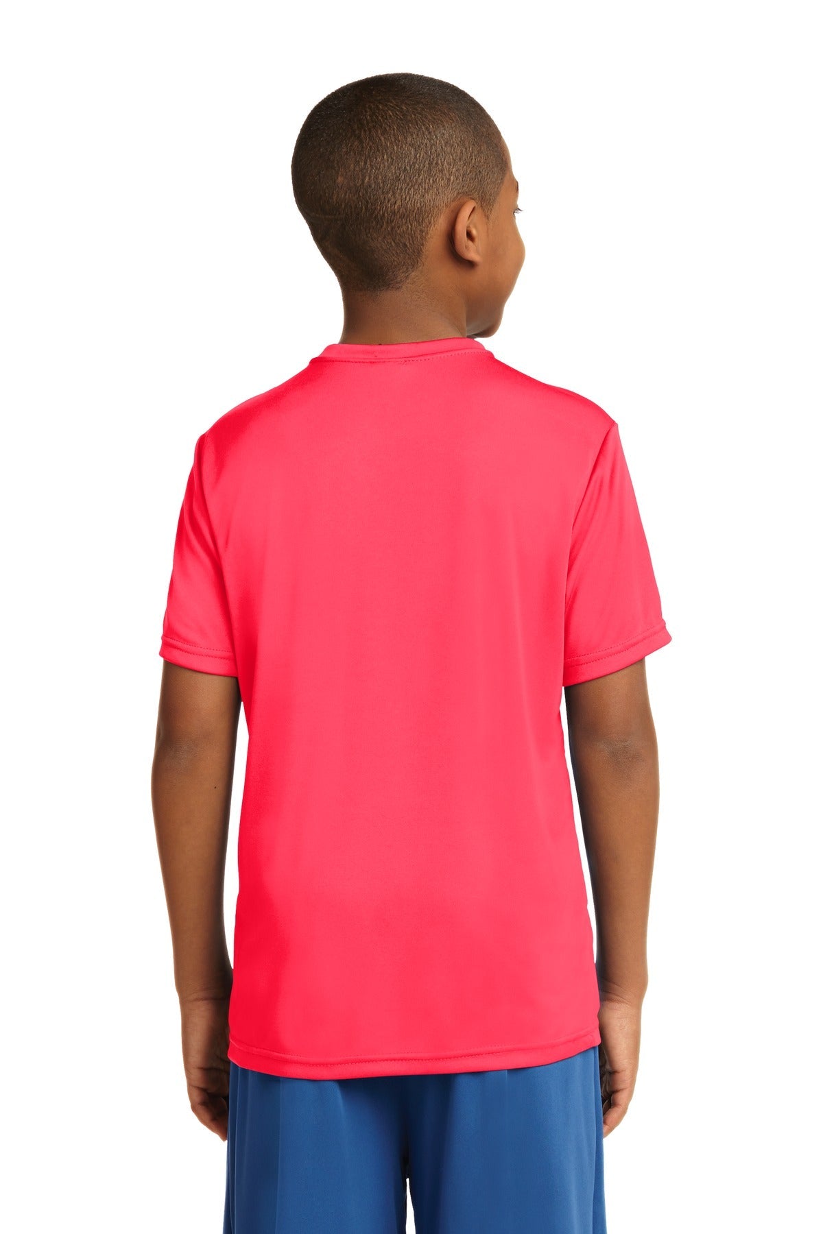 Hot Coral Sport-Tek Youth PosiCharge Competitor Tee. YST350