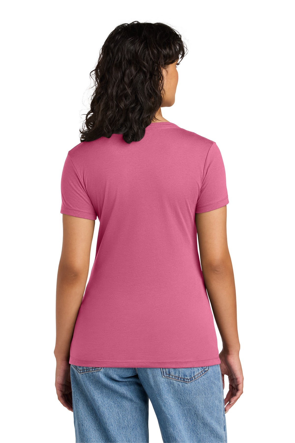 HotPink Next Level Apparel Women's Ideal V-Neck Tee NL1540