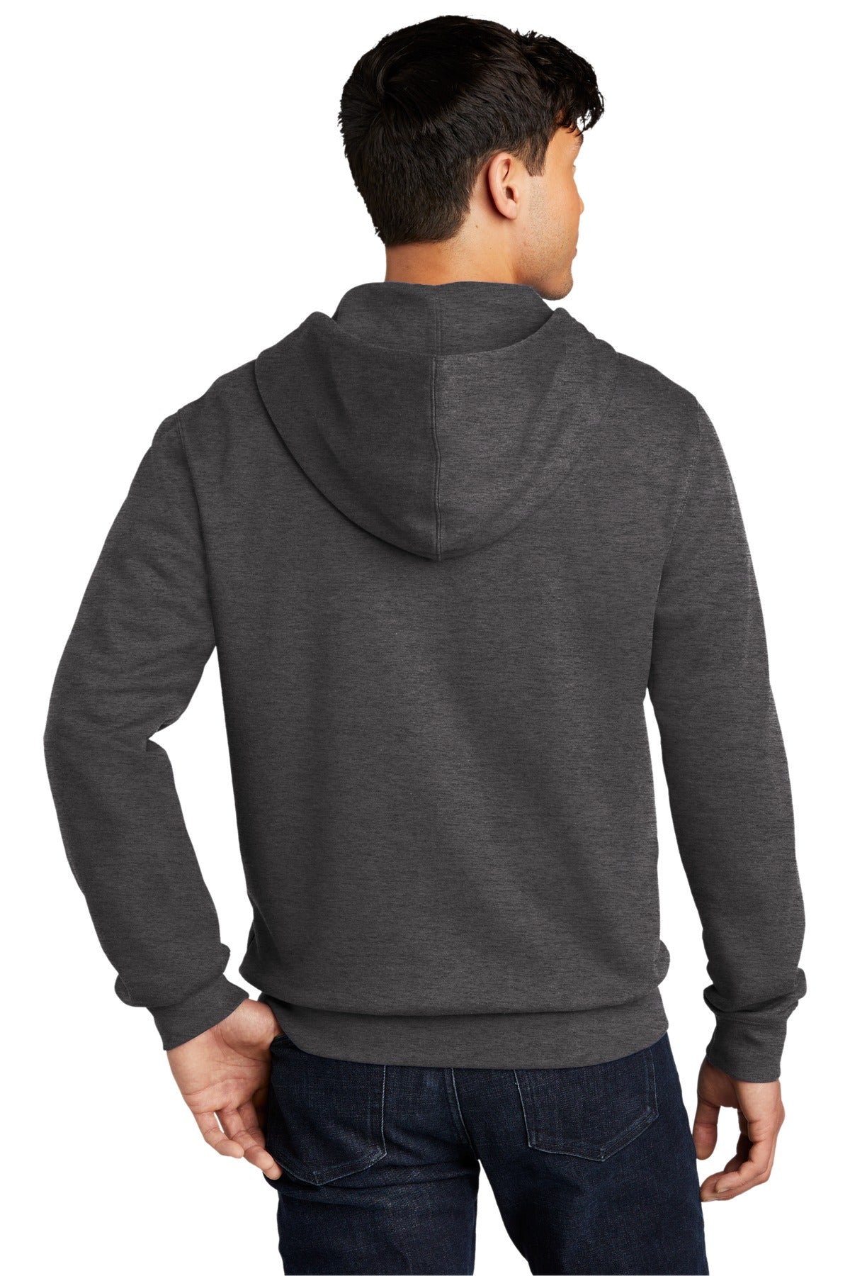 Ht Charcoal District V.I.T. Fleece Full-Zip Hoodie DT6102
