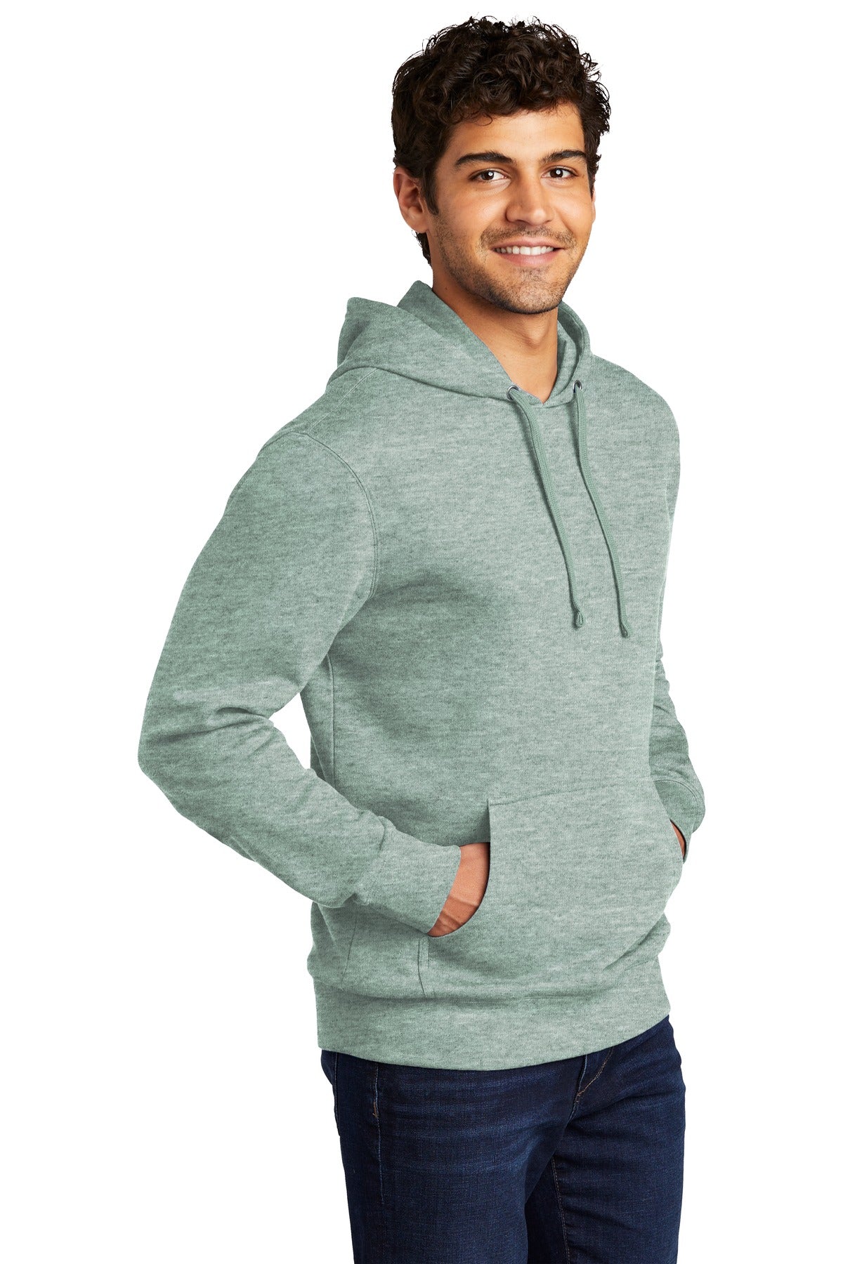 Ht Dusty Sage District V.I.T. Fleece Hoodie DT6100