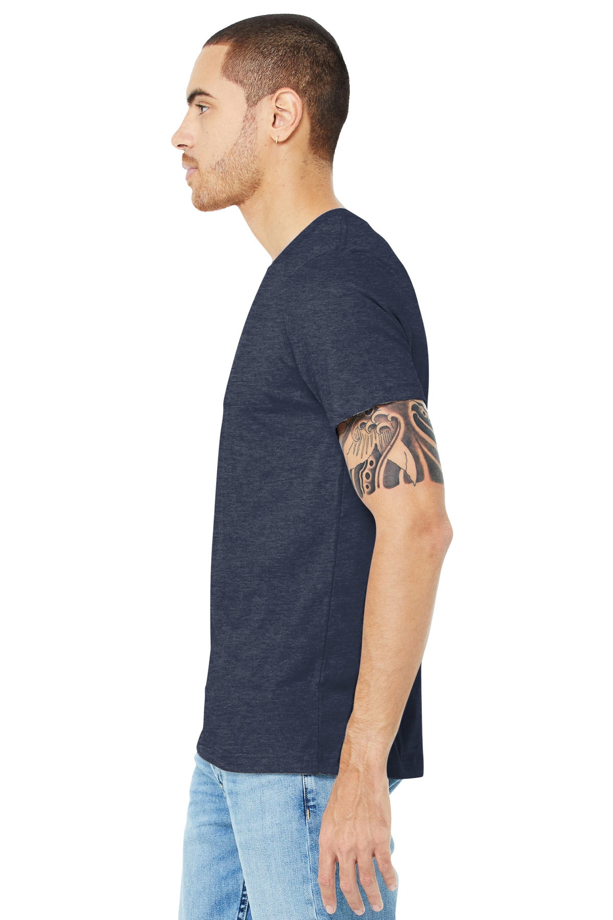 Ht Midnight Ny BELLA+CANVAS Unisex Heather CVC Short Sleeve Tee. BC3001CVC