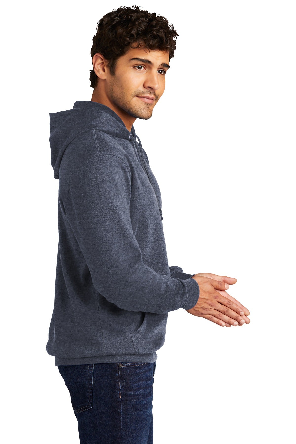 Ht Navy District V.I.T. Fleece Hoodie DT6100