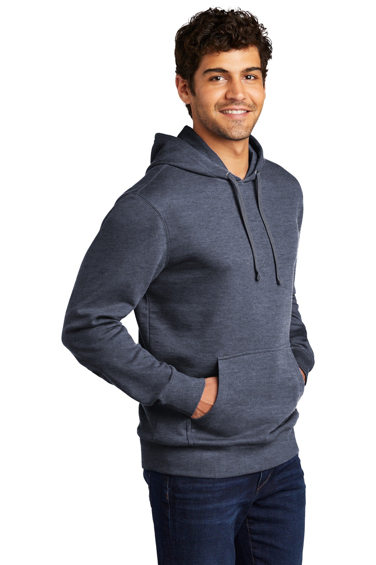 Ht Navy District V.I.T. Fleece Hoodie DT6100