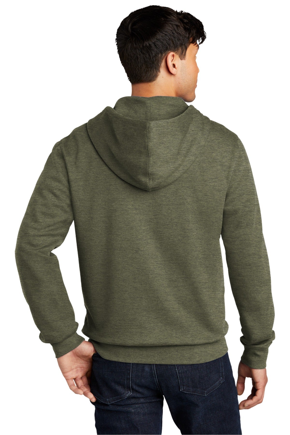 Ht Olive District V.I.T. Fleece Full-Zip Hoodie DT6102