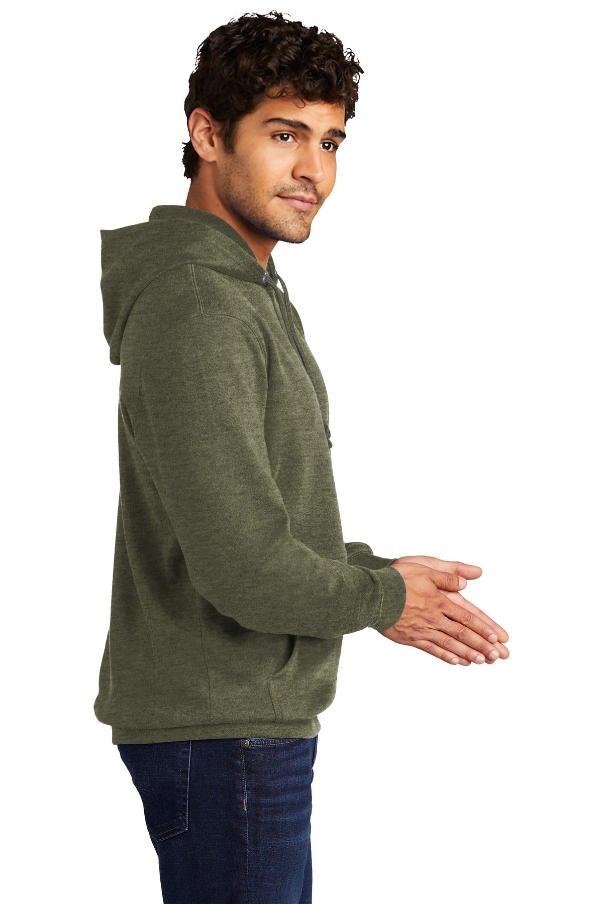 Ht Olive District V.I.T. Fleece Hoodie DT6100