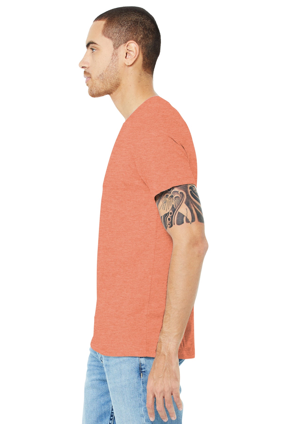 Ht Prm Sunset BELLA+CANVAS Unisex Heather CVC Short Sleeve Tee. BC3001CVC