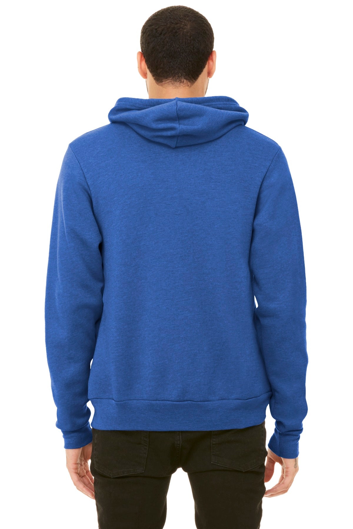 Ht True Royal BELLA+CANVAS Unisex Sponge Fleece Pullover Hoodie. BC3719