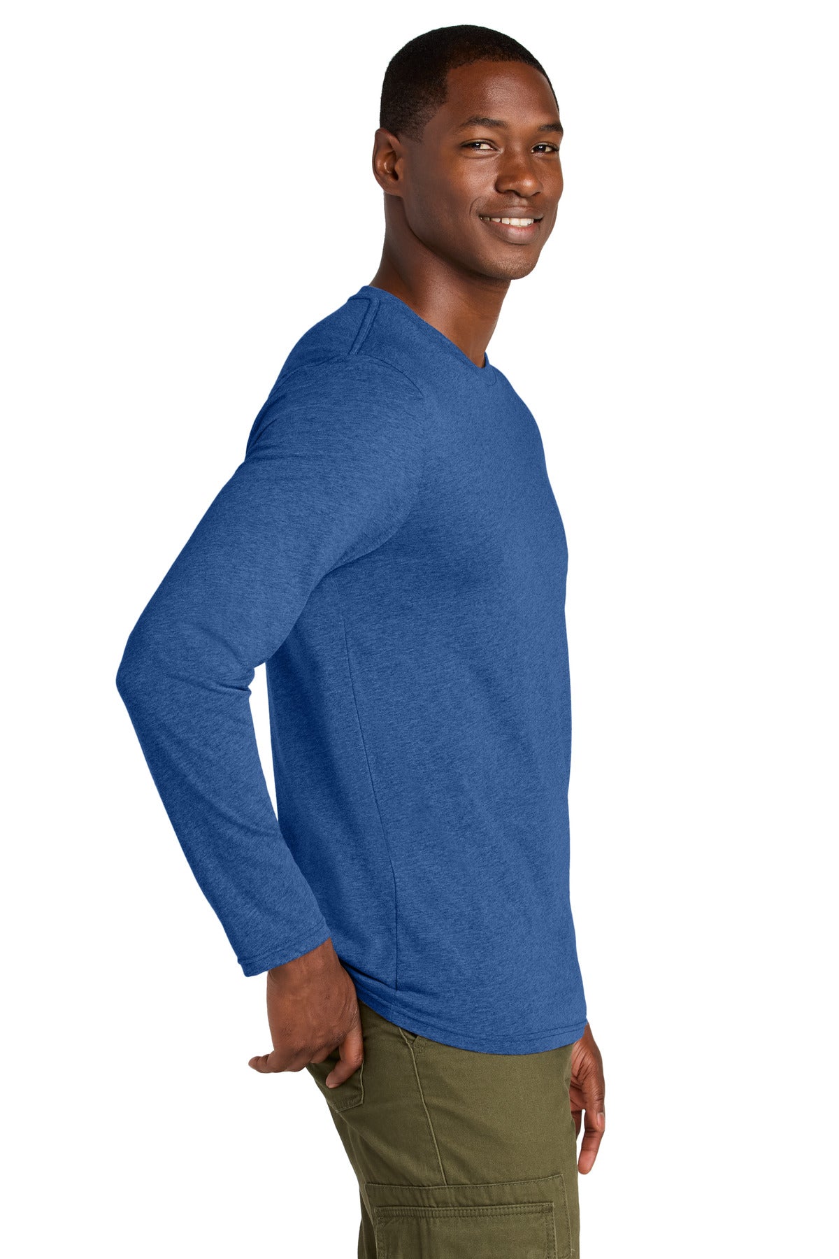 HtdDpRoyal District Perfect Weight CVC Long Sleeve Tee DT185
