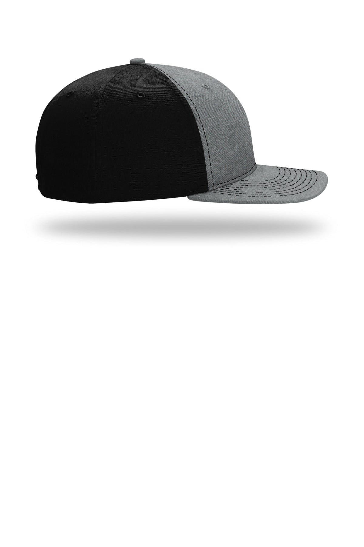 HtGrey/Blk Richardson Solid Twill Trucker 312