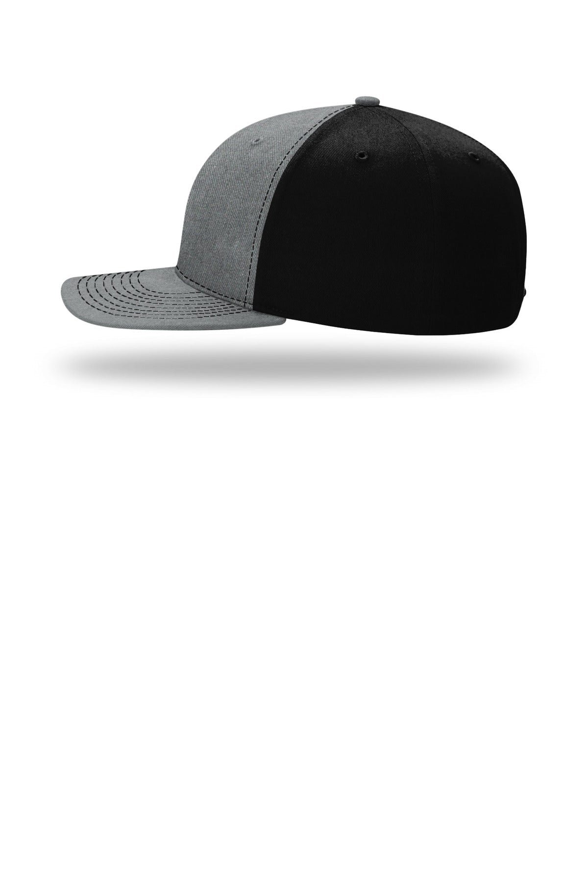 HtGrey/Blk Richardson Solid Twill Trucker 312