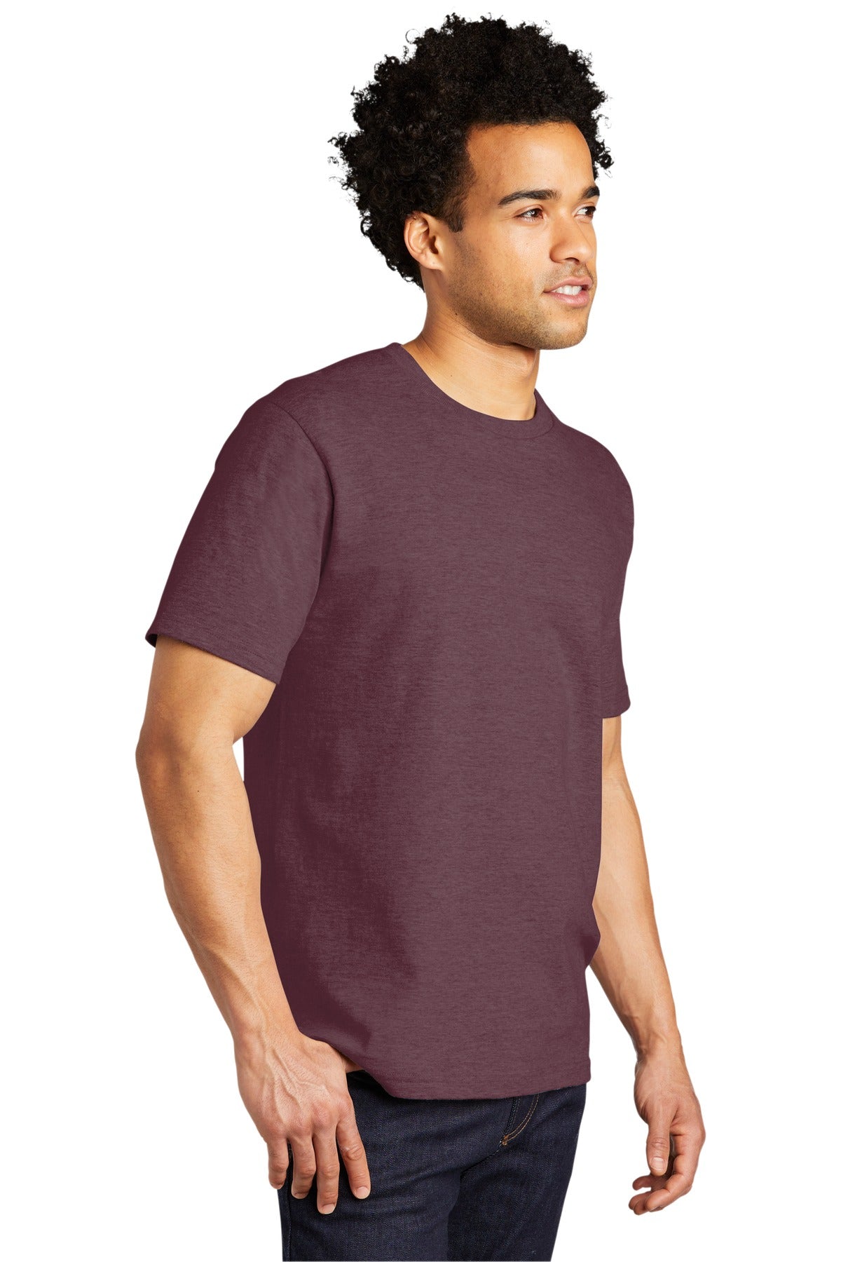 Hthr Ath Mroon Port & Co Bouncer Tee PC600