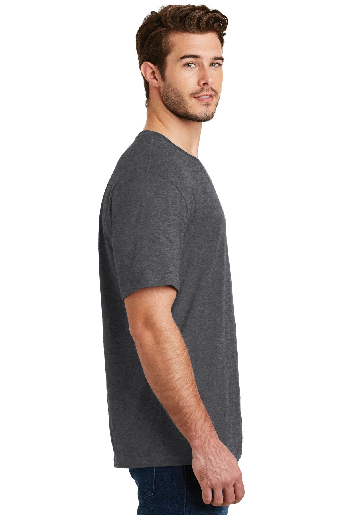 Hthr Charcoal District Perfect Blend CVC Tee. DM108