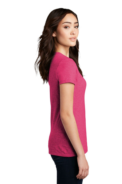 Hthr Watermlon District Women's Perfect Blend CVC Tee. DM108L