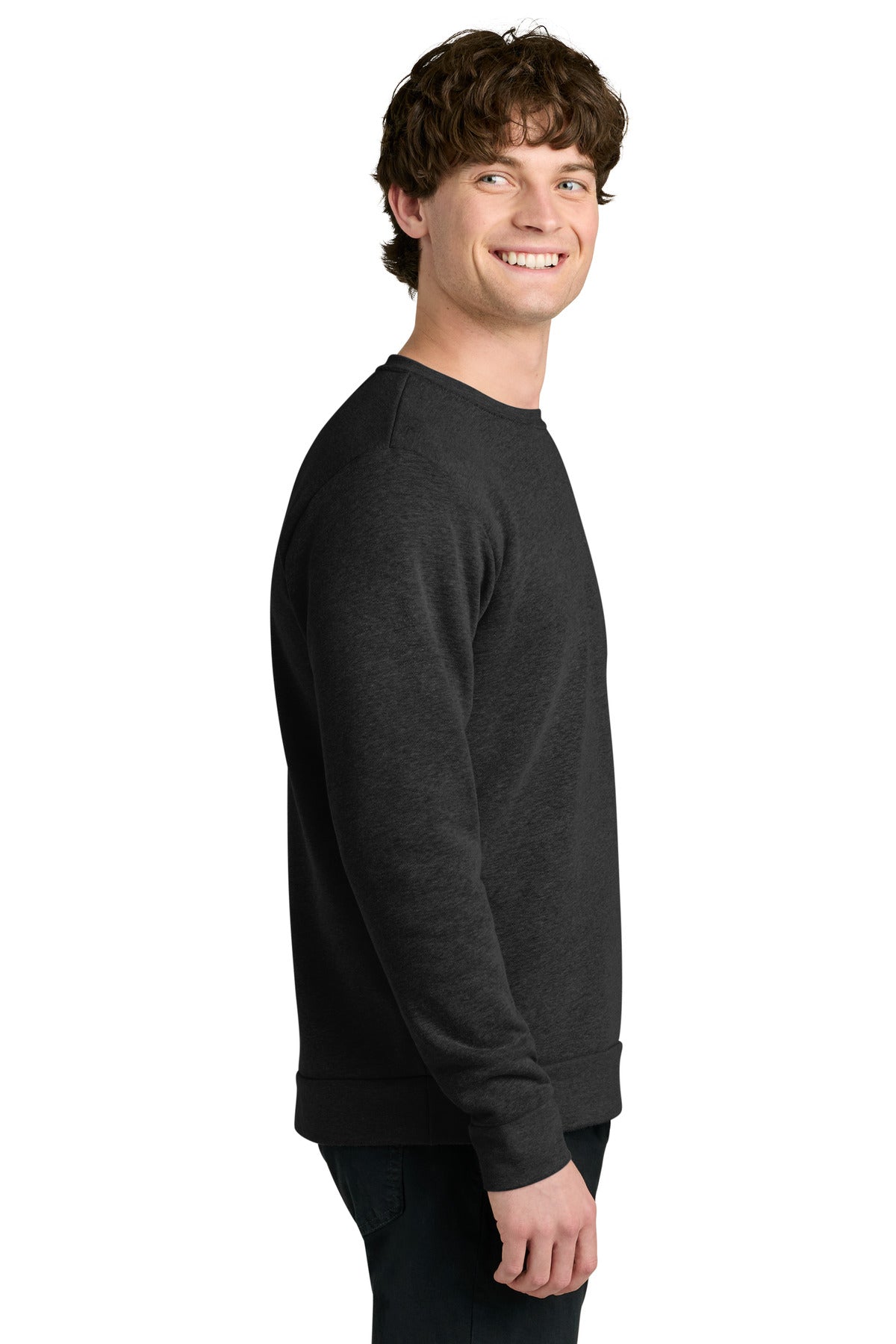 HthrBlack Next Level Apparel Adult Malibu Crewneck Sweatshirt NL9002