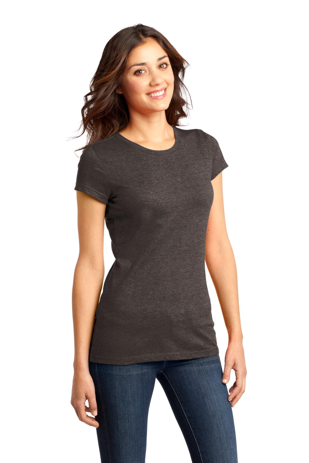Hthrd Brown District Women's Fitted Very Important Tee . DT6001