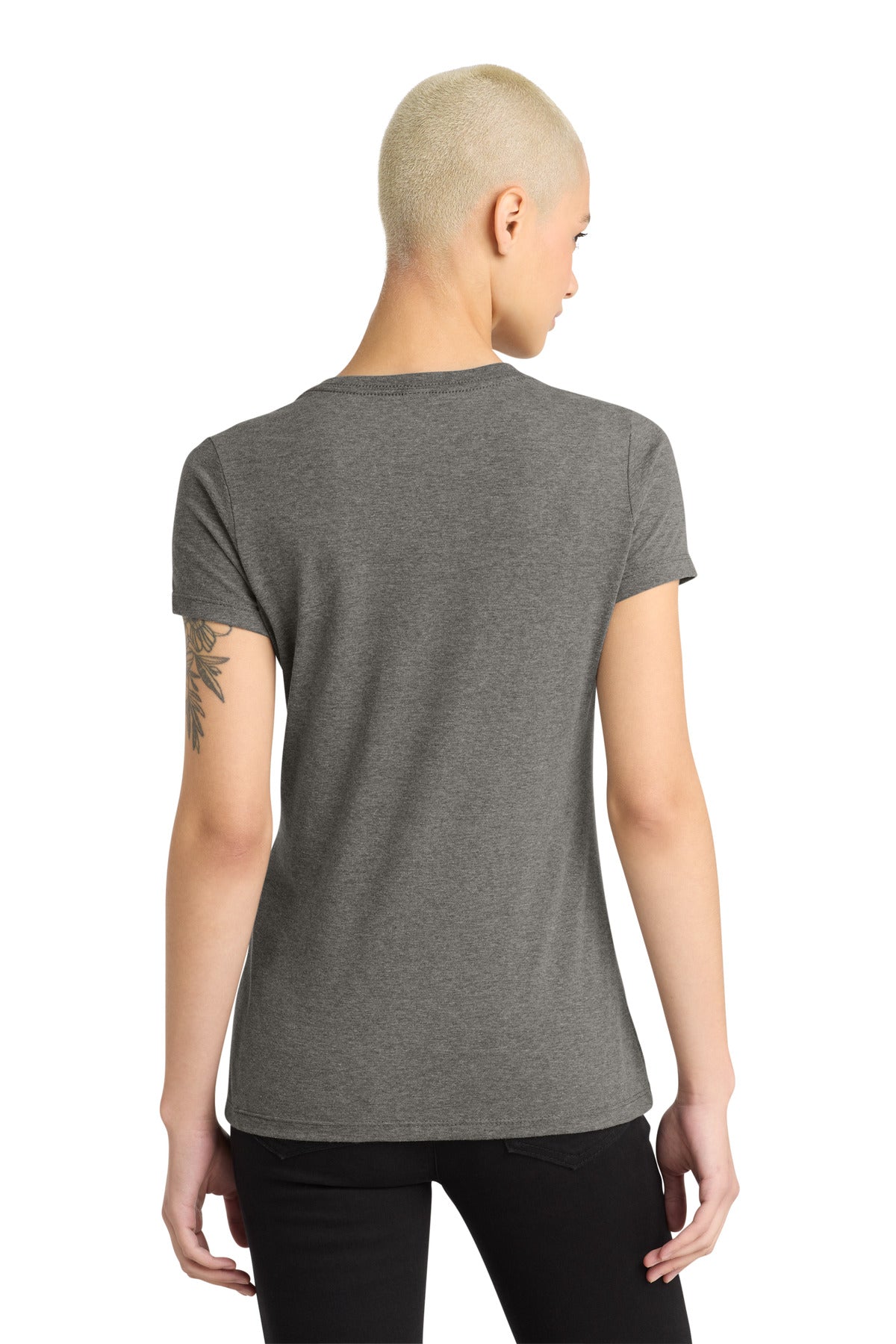Hthrd Charcoal District - Women's Perfect Weight V-Neck Tee. DM1170L