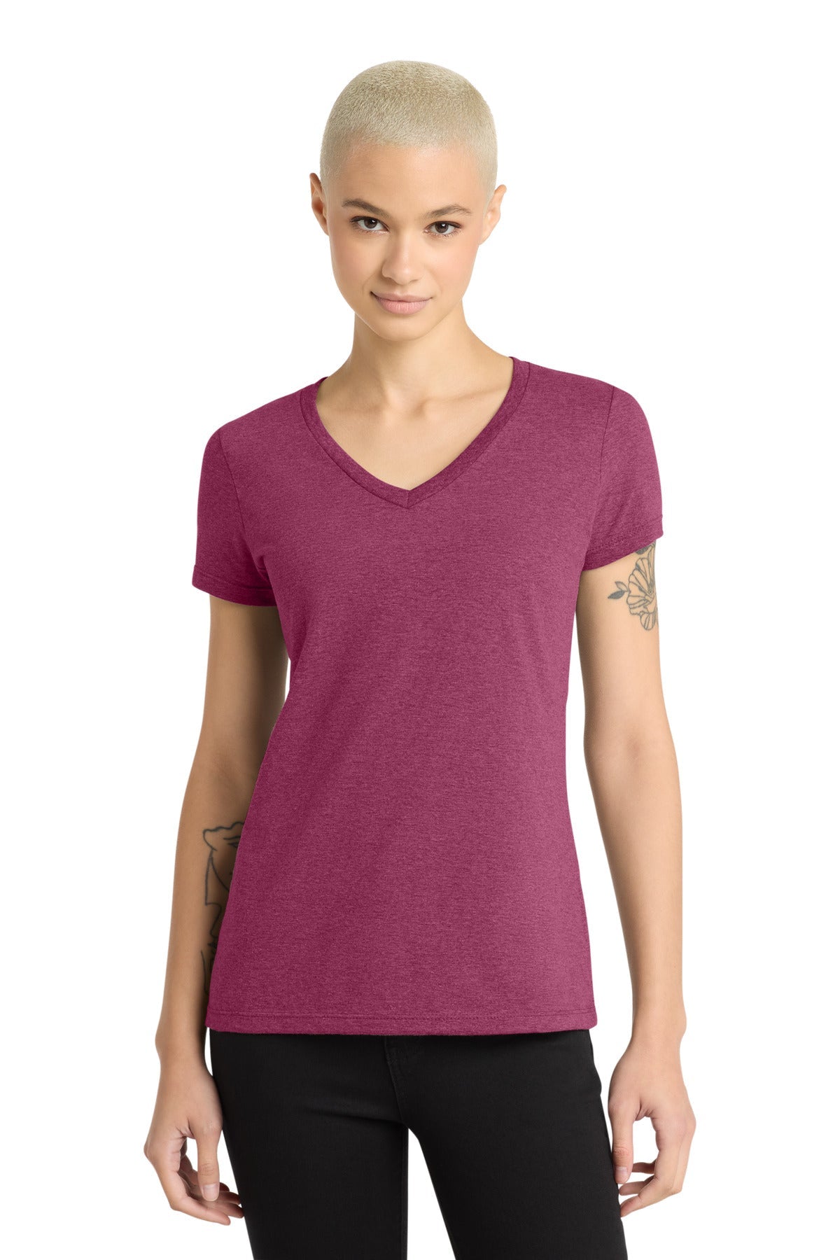 Hthrd Loganbry District - Women's Perfect Weight V-Neck Tee. DM1170L