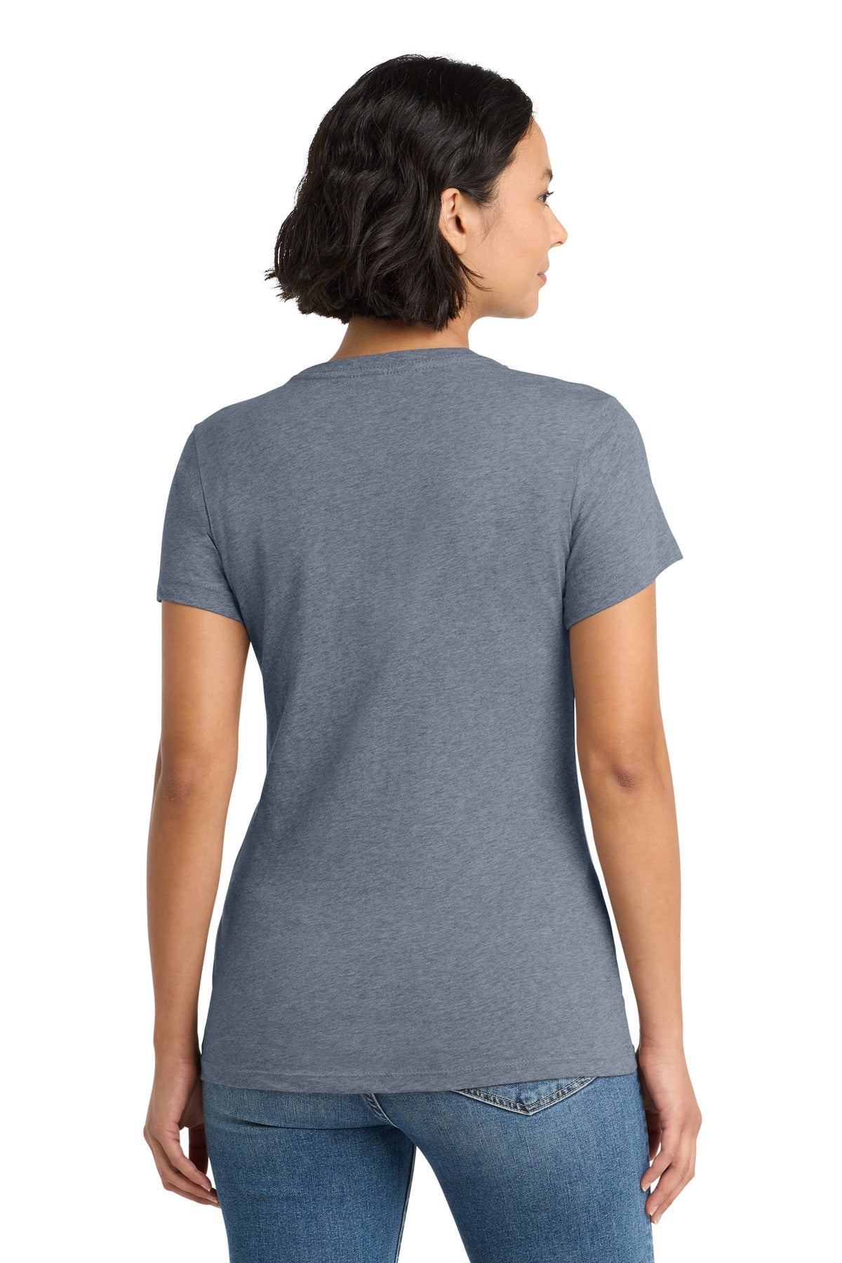 Hthrd Navy District Women's Perfect Weight Tee. DM104L