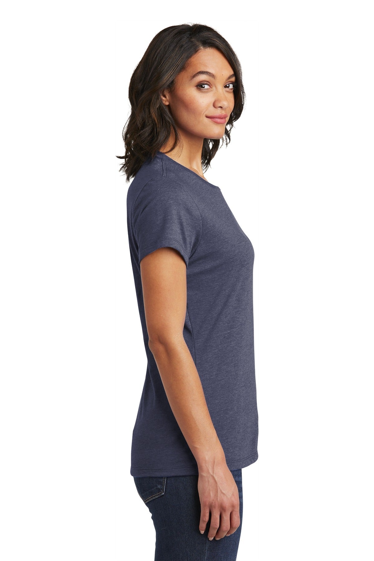 Hthrd Navy District Women's Very Important Tee . DT6002