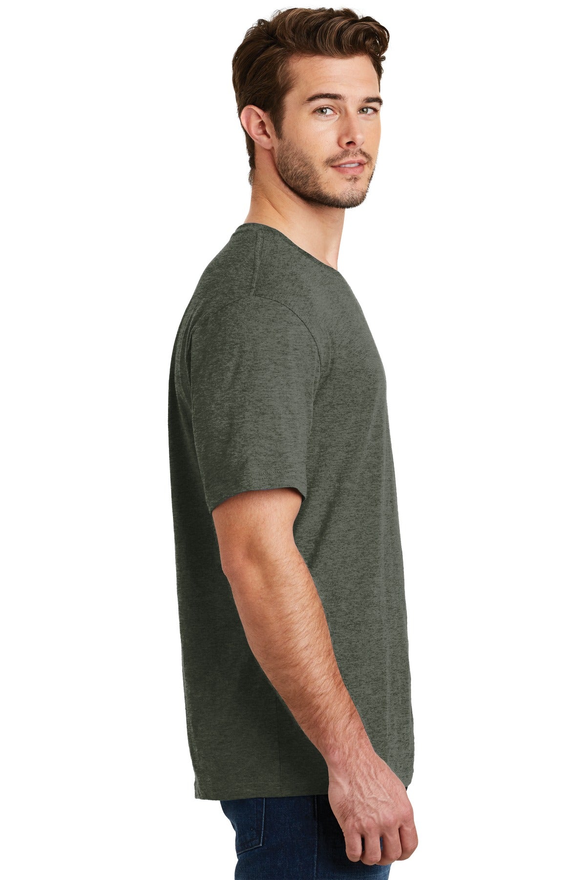 Hthrd Olive District Perfect Blend CVC Tee. DM108