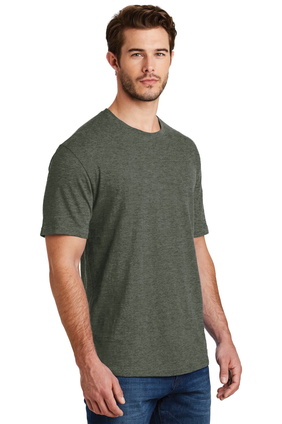 Hthrd Olive District Perfect Blend CVC Tee. DM108