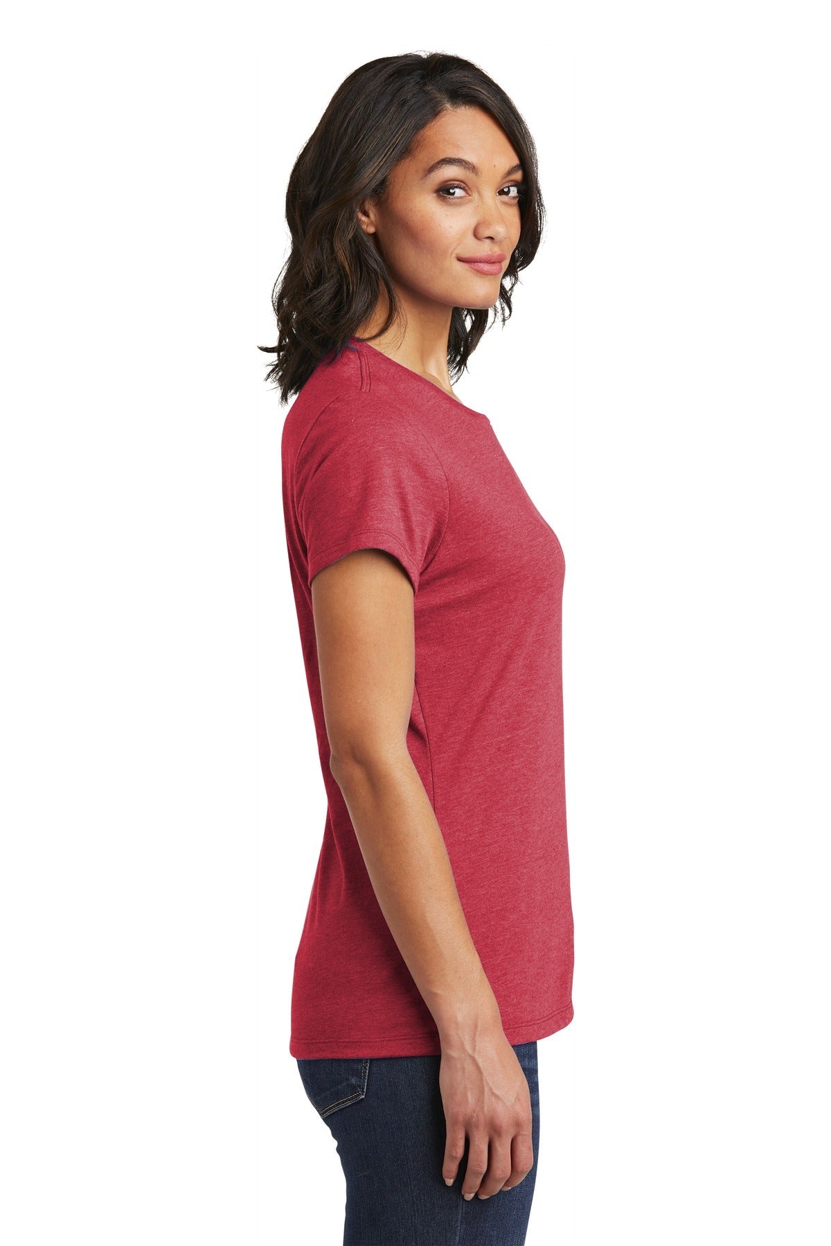 Hthrd Red District Women's Very Important Tee . DT6002