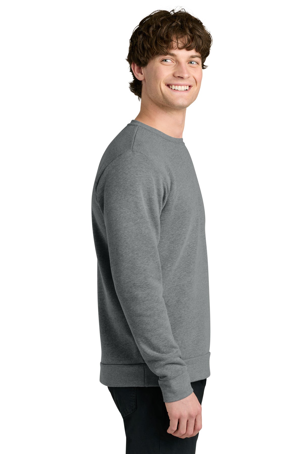 HthrGray Next Level Apparel Adult Malibu Crewneck Sweatshirt NL9002