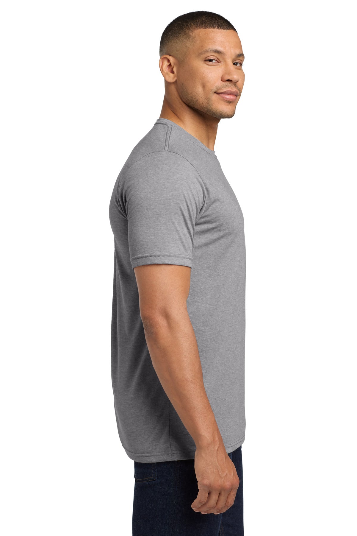HthrGray Next Level Apparel Adult Poly/Cotton Tee. NL6200