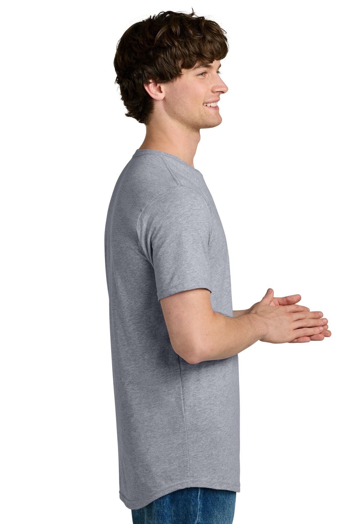 HthrGray Next Level Apparel Cotton Long Body Tee NL3602