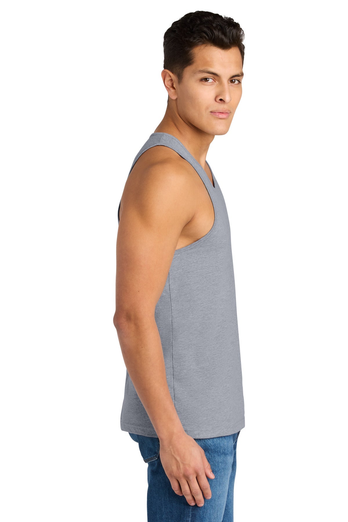 HthrGray Next Level Apparel Cotton Muscle Tank NL3633