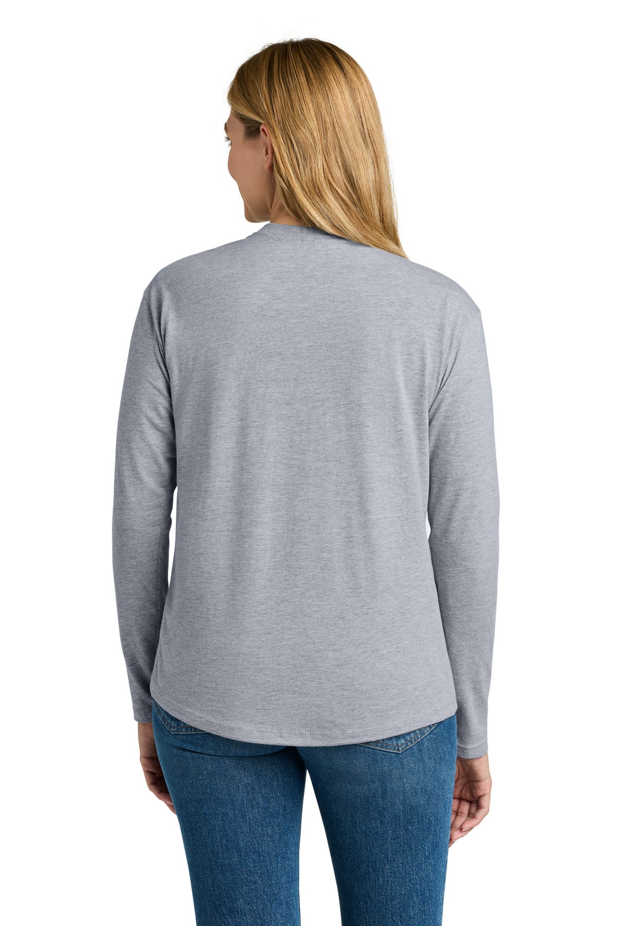 HthrGray Next Level Apparel Women's Cotton Relaxed Long Sleeve Tee NL3911