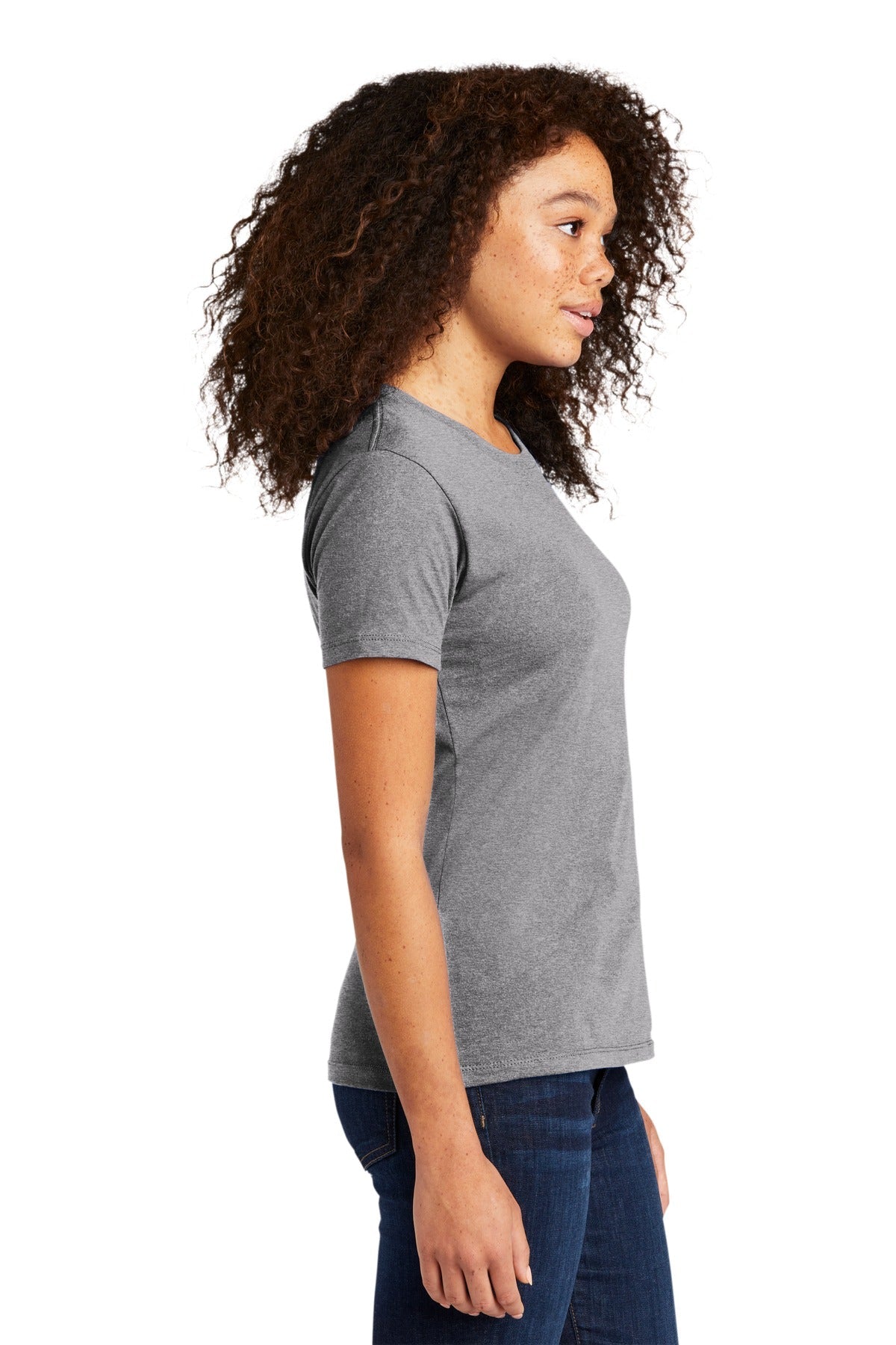 HthrGray Next Level Apparel Women's Cotton Tee. NL3900
