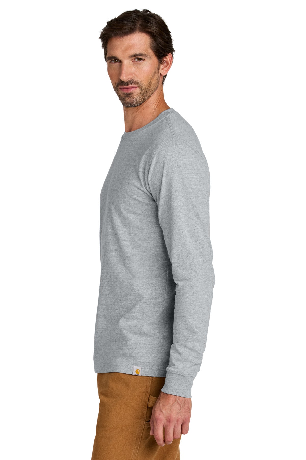 HthrGrey Carhartt Long Sleeve T-Shirt CT106921