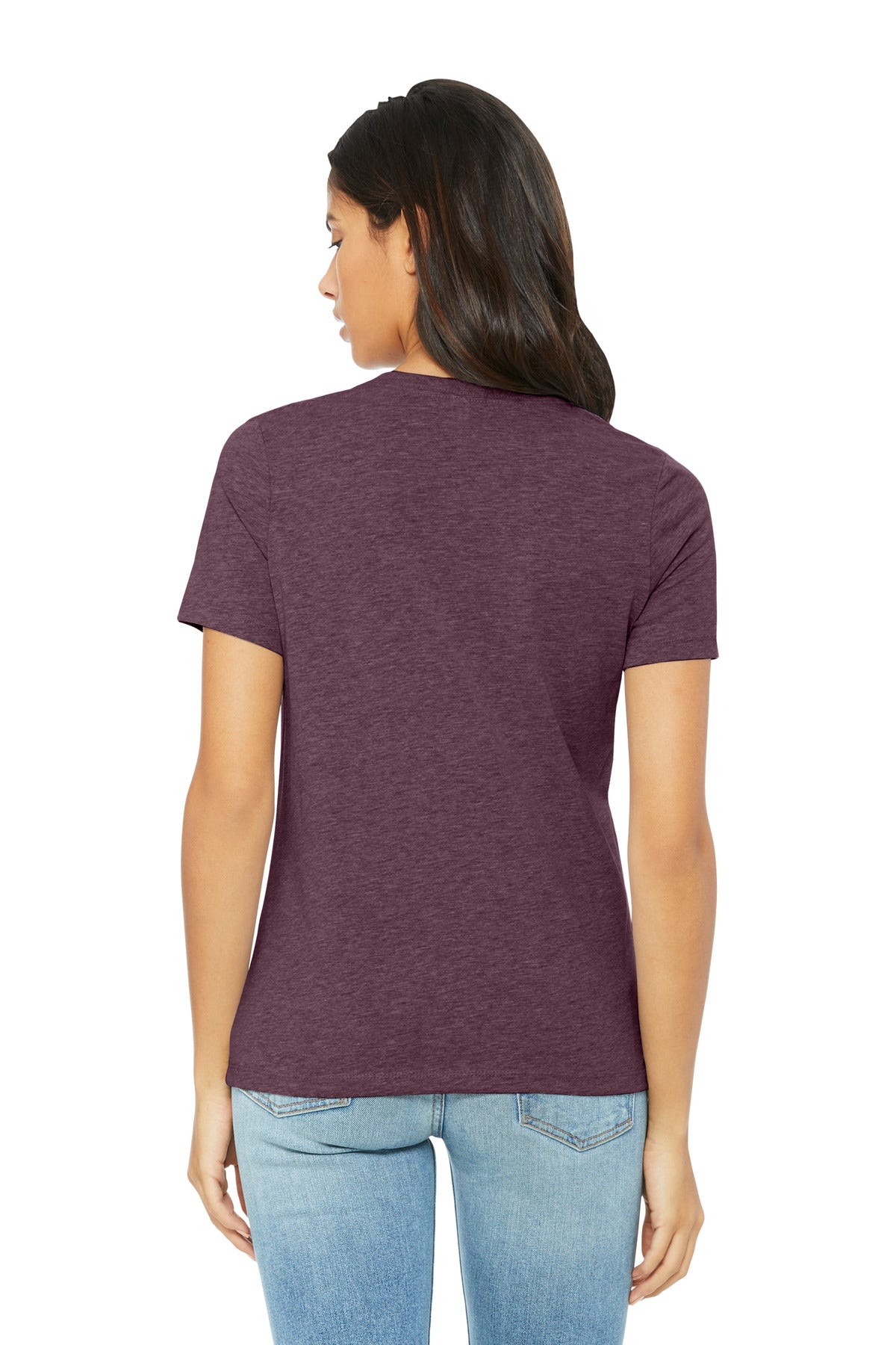 HthrMaroon BELLA+CANVAS Women's Relaxed CVC Tee BC6400CVC